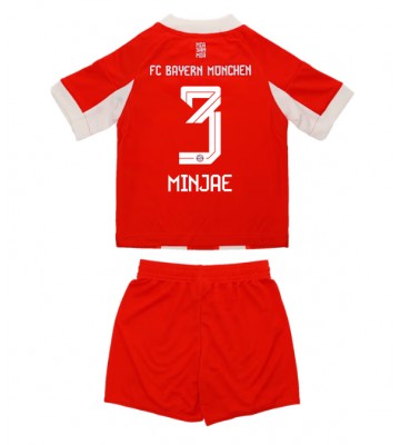 Bayern Munich Kim Min-jae #3 Hemmakläder Barn 2025-26 Kortärmad (+ Korta byxor)